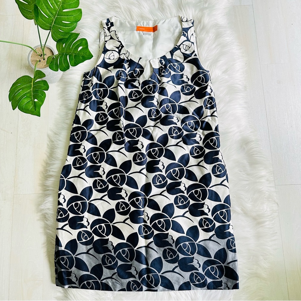 Like-New CYNTHIA STEFFE 100% Silk Sleeveless Tunic Dress with Pockets, Small